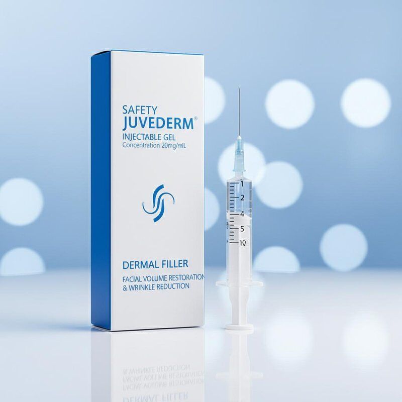 Sécurité Juvederm Gel injectable de concentration 20 mg Ml Remplisseur cutané injectable pour le rétablissement du volume du visage et la réduction des rides